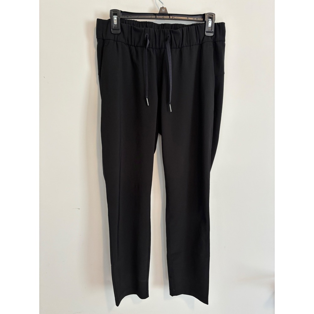 Lululemon On the Fly 7/8 Pant Black Luxtreme Drawstring Jogger Trouser Slim Leg